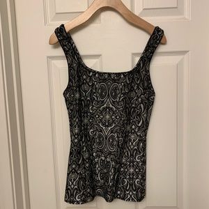 WHBM Sleeveless Jacquard Corset Cami